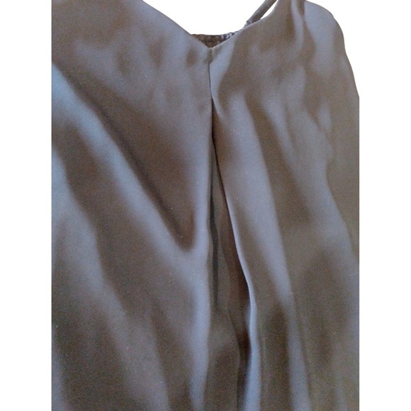 Cecico Womens Mini Dress S Black Spaghetti Strap V Neck Sleeveless Slip Style - Picture 3 of 6